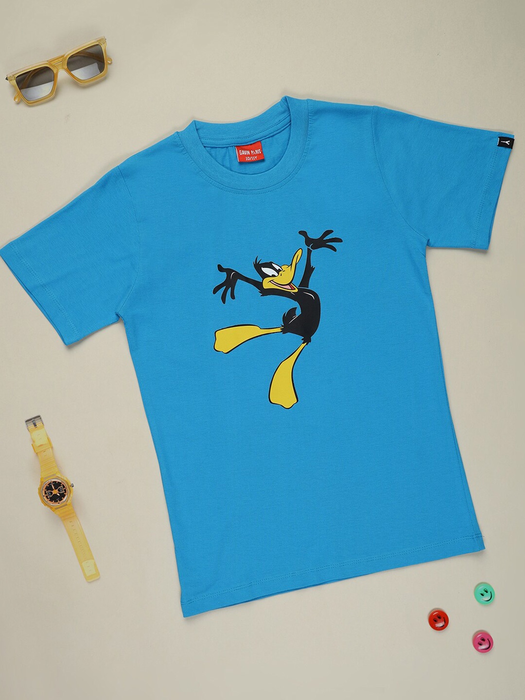 

Gavin Paris Boys Graphic Printed Cotton T-shirt, Blue