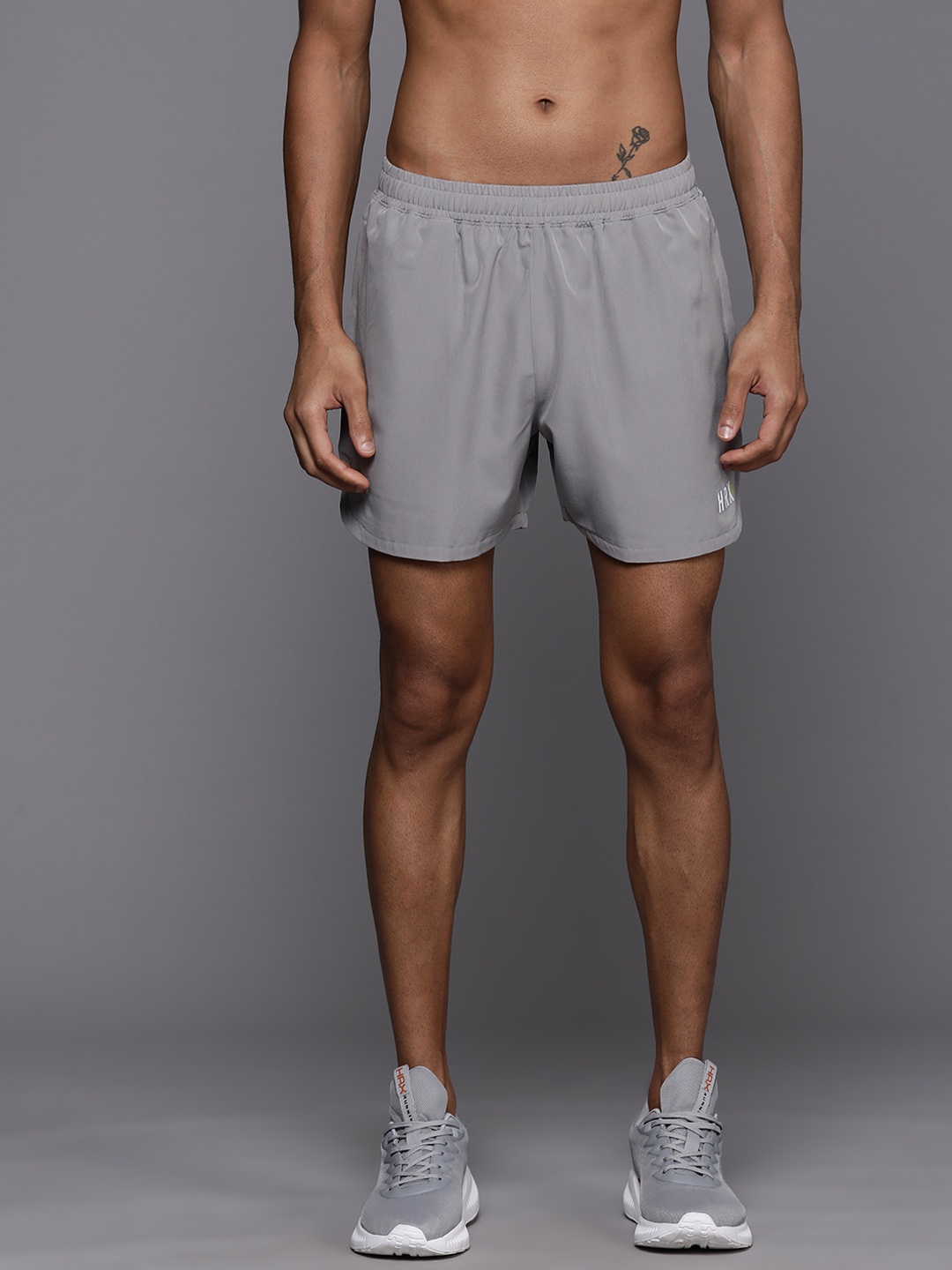 

HRX by Hrithik Roshan Men Running Rapid Dry Sports Shorts, Grey