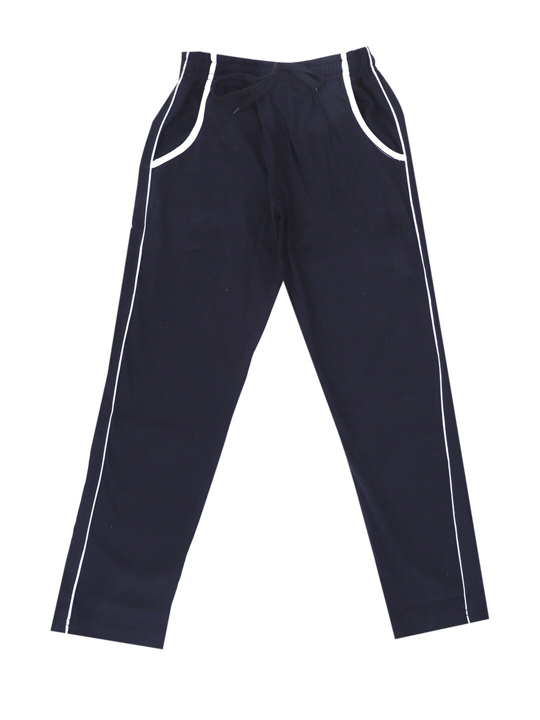 

BAESD Boys Regular Fit Mid-Rise Cotton Track Pants, Navy blue