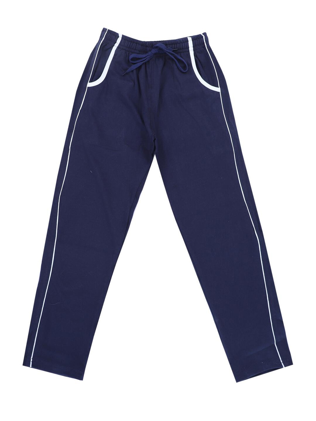 

BAESD Boys Regular Fit Mid-Rise Cotton Track Pants, Navy blue