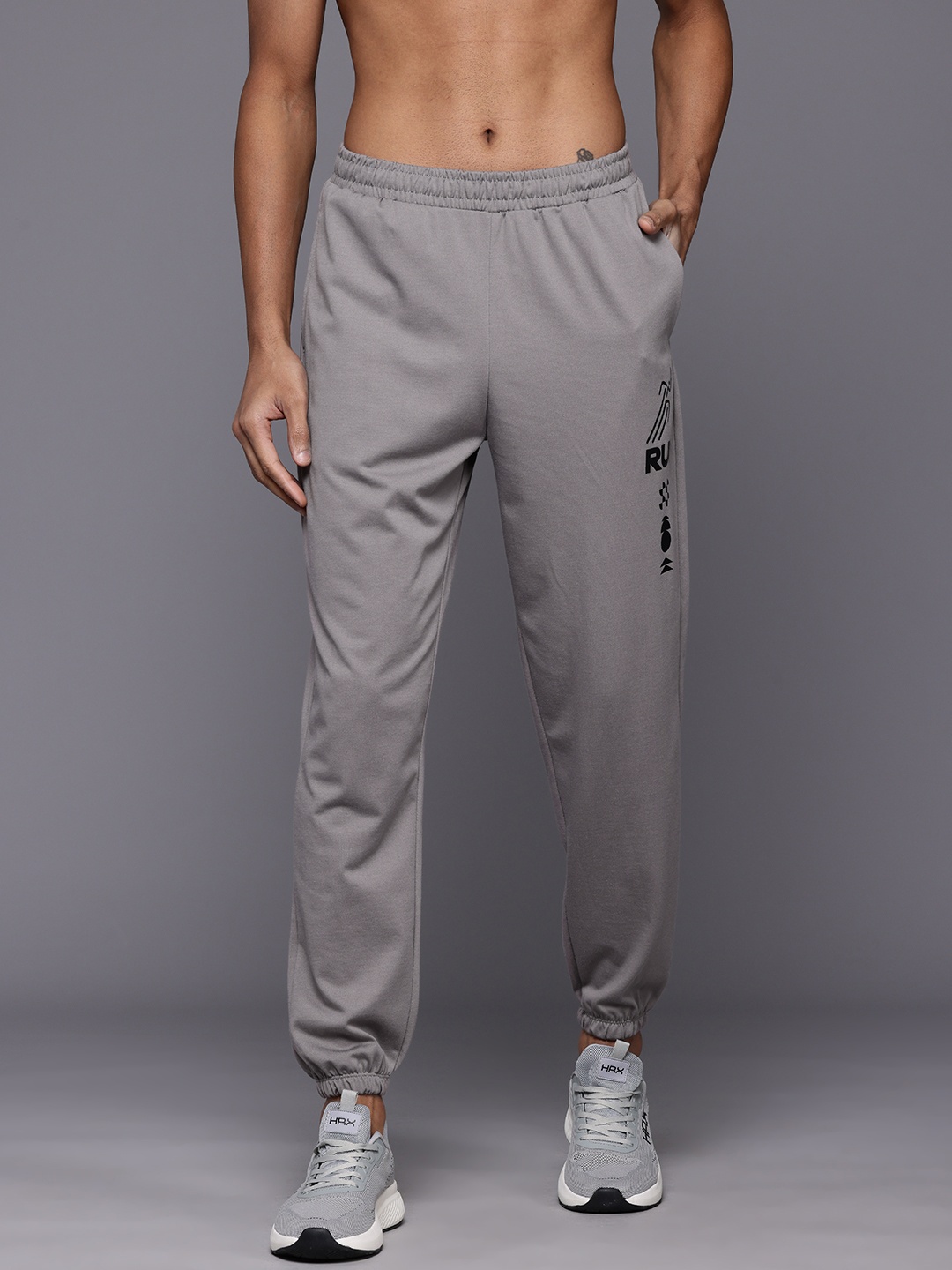 

HRX by Hrithik Roshan Men Running Joggers, Grey