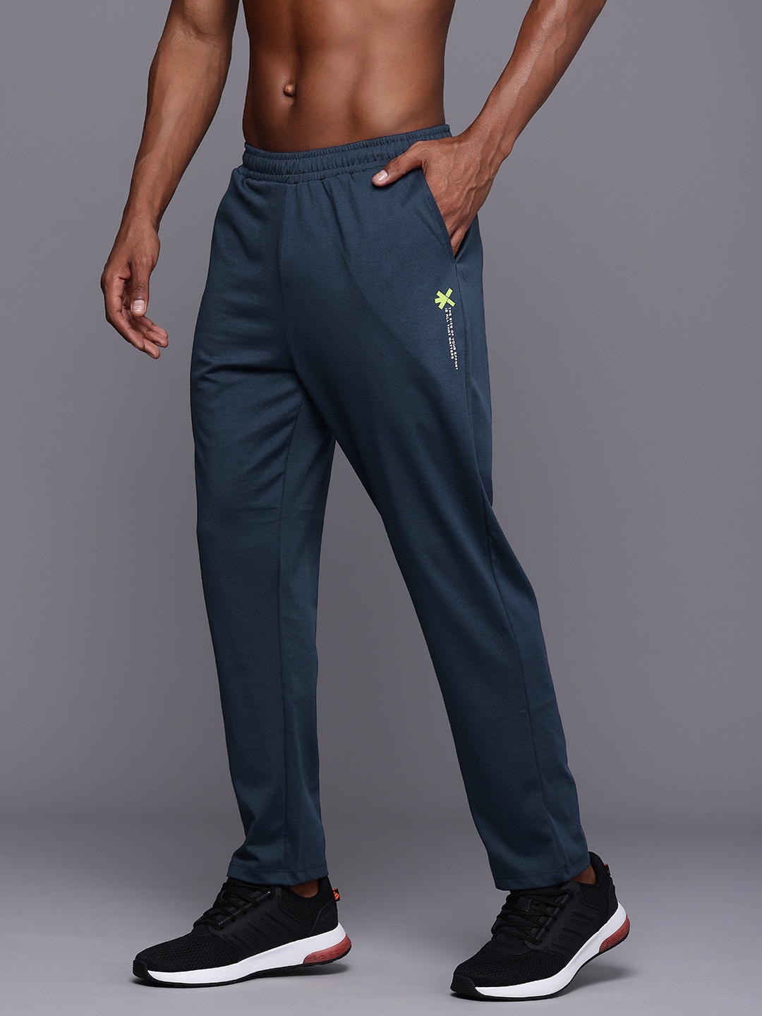 

HRX by Hrithik Roshan Men Rapid Dry Track Pants, Navy blue