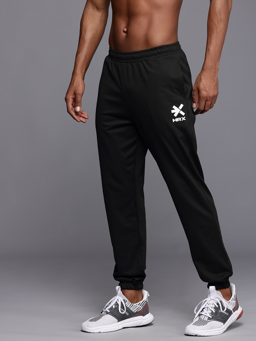 

HRX by Hrithik Roshan Men Togetherfaster Rapid Dry & Antimicrobial Finish Running Joggers, Black