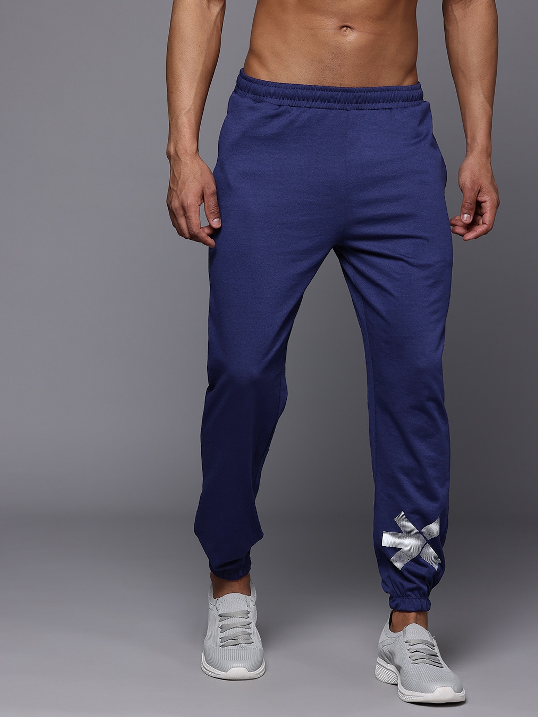

HRX by Hrithik Roshan Men Running Jogger Style Trackpants, Navy blue