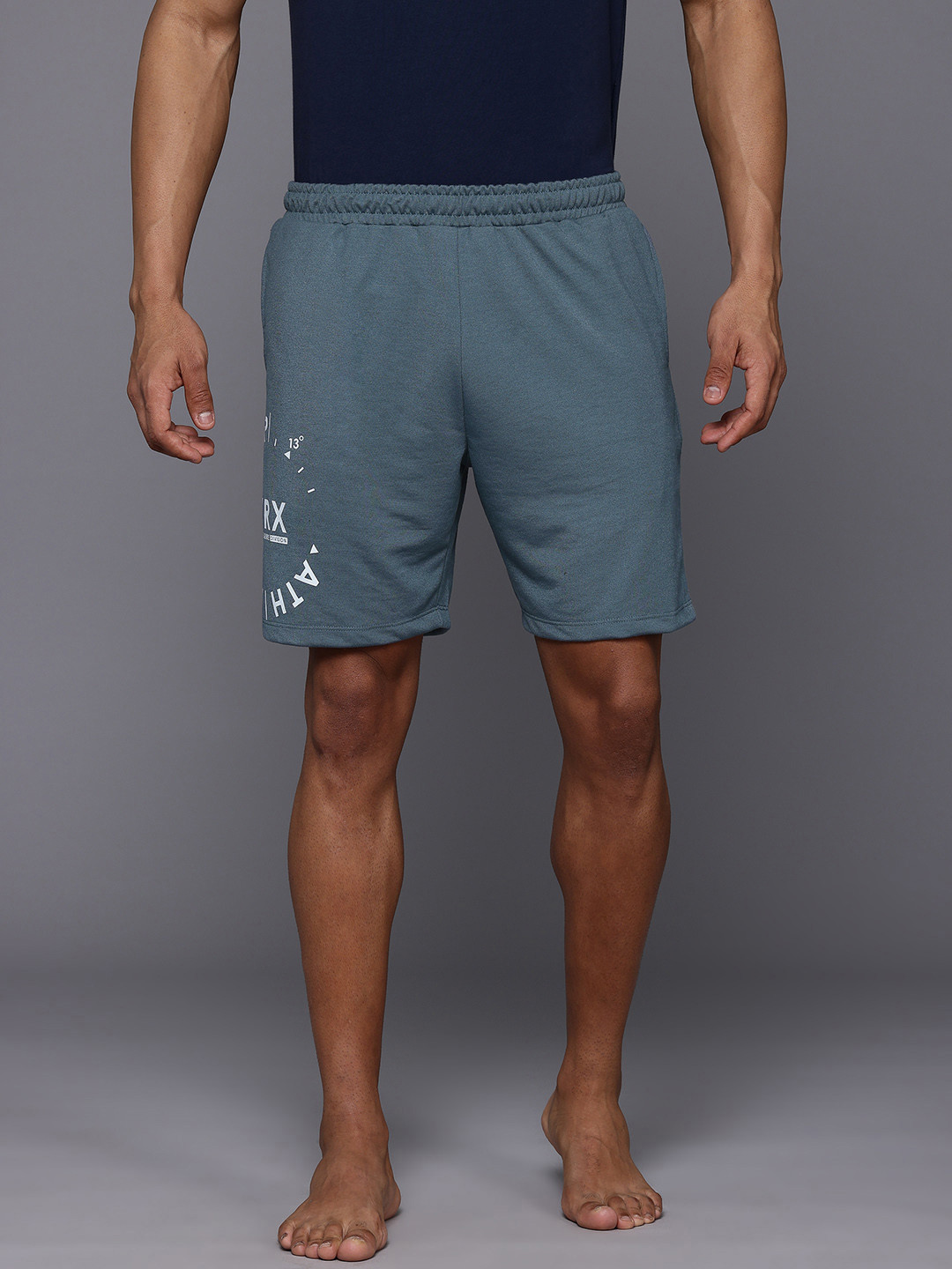 

HRX by Hrithik Roshan Men Yoga Shorts, Blue