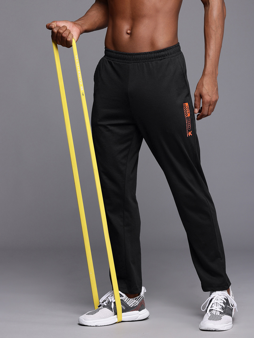 

HRX by Hrithik Roshan Men Rapid Dry & Antimicrobial Finish Training Track Pants, Black