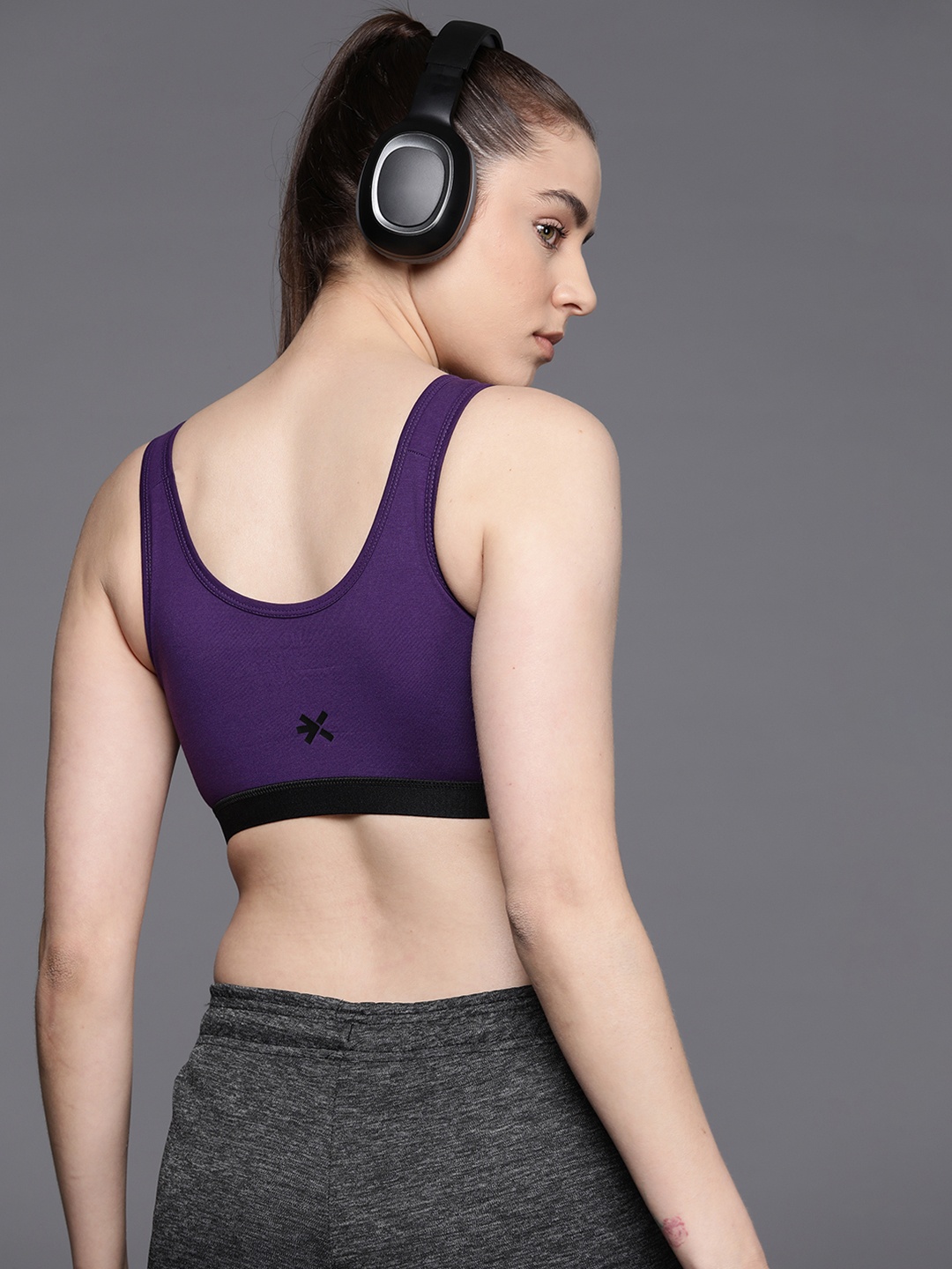 

HRX by Hrithik Roshan Lifestyle Sports Bra-Full Coverage, Purple