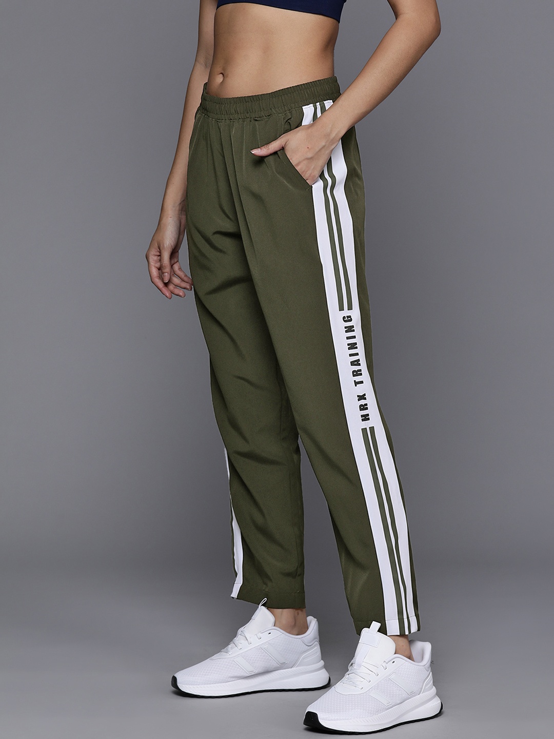 

HRX by Hrithik Roshan Women Rapid Dry Trackpants, Olive