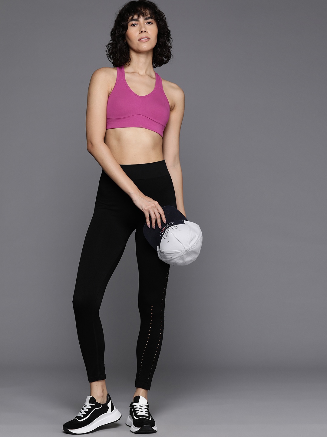 

HRX by Hrithik Roshan Full Coverage Sports Bra, Pink