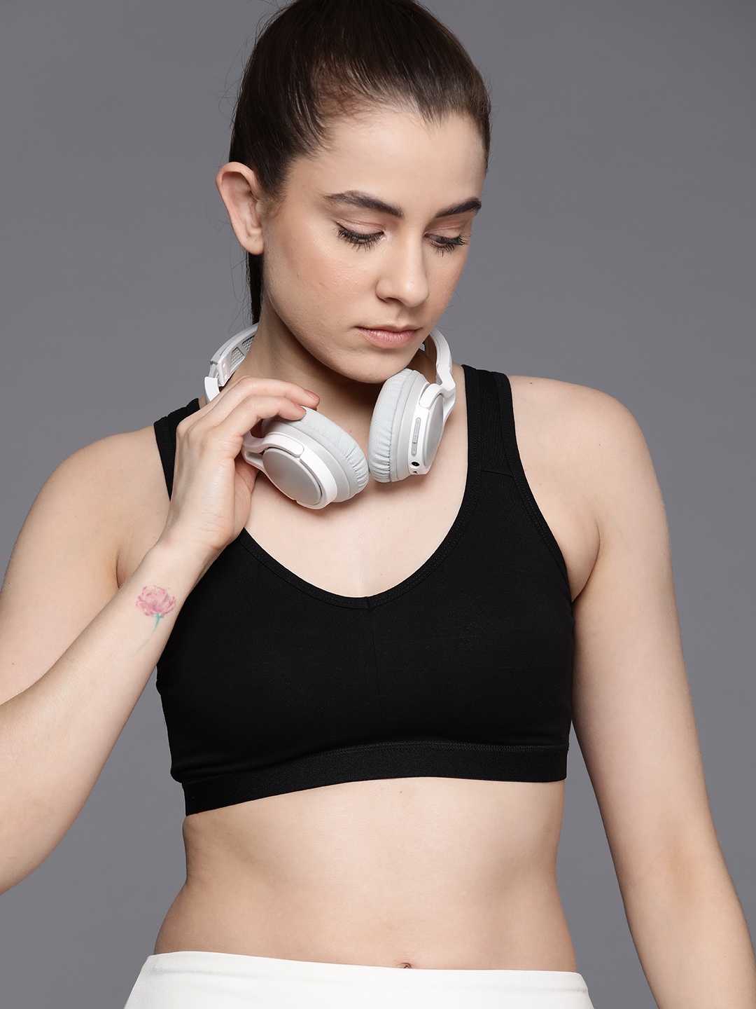 

HRX by Hrithik Roshan Full Coverage Sports Bra, Black