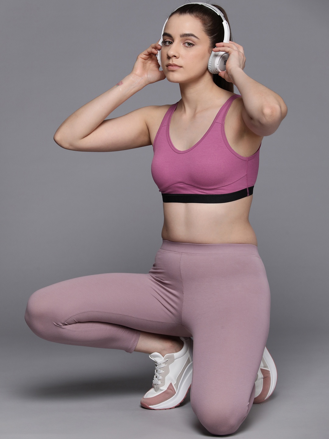 

HRX by Hrithik Roshan Full Coverage Sports Bra, Pink