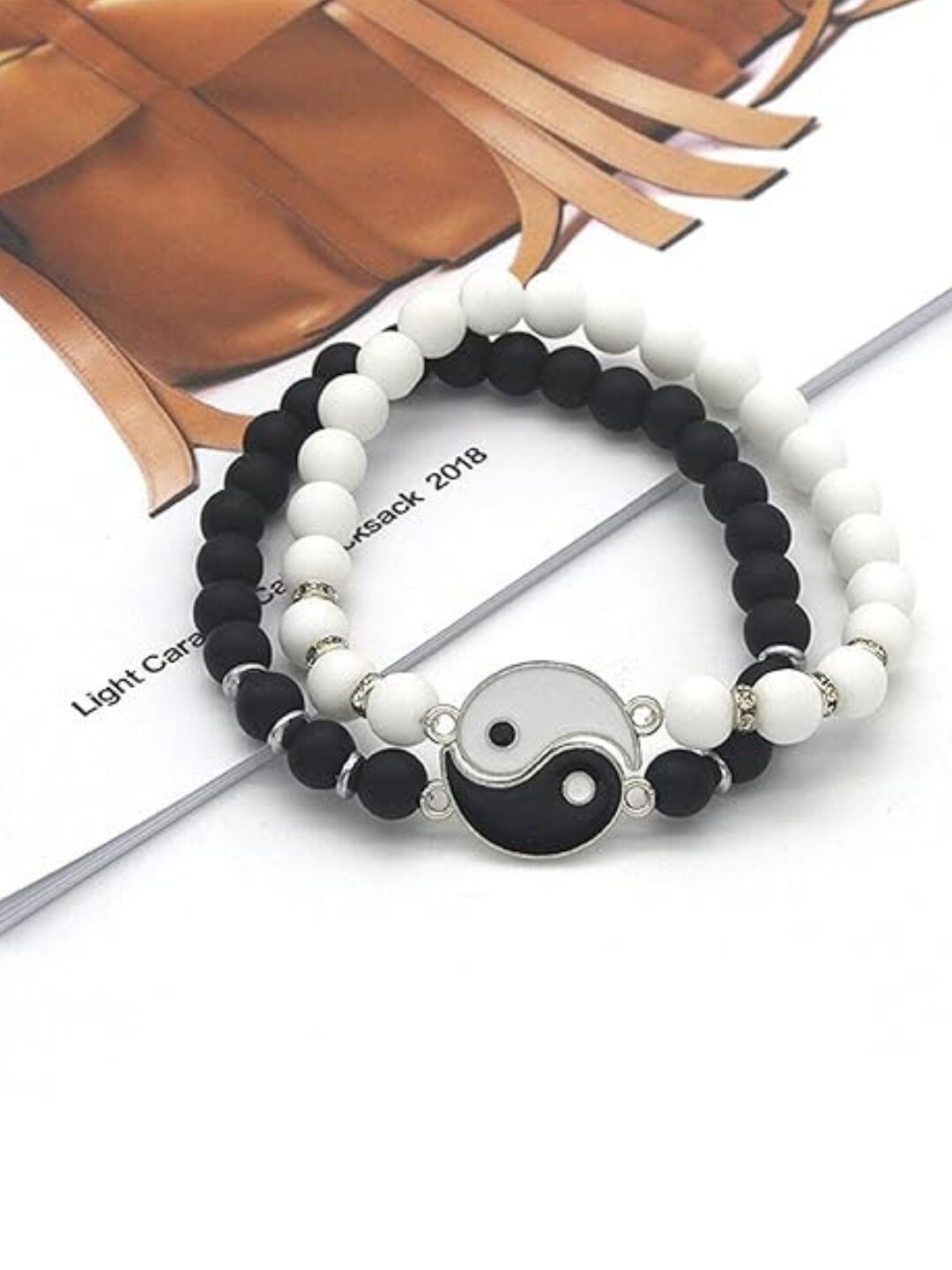 

ASMITTA JEWELLERY Unisex Set Of 2 Rhodium-Plated Pearls Bracelet, White