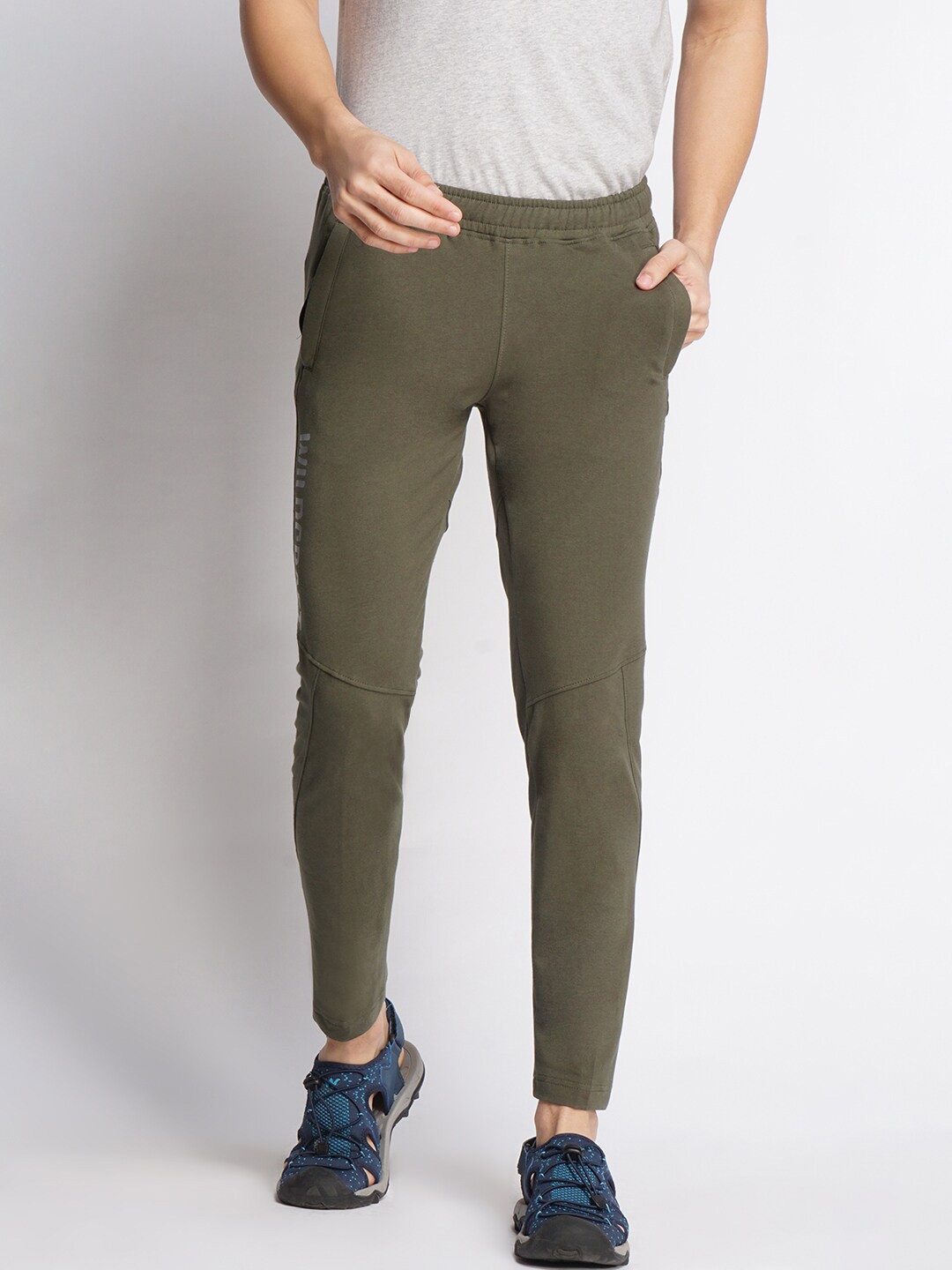 

Wildcraft Men Anti Odour Cotton Track Pants, Green
