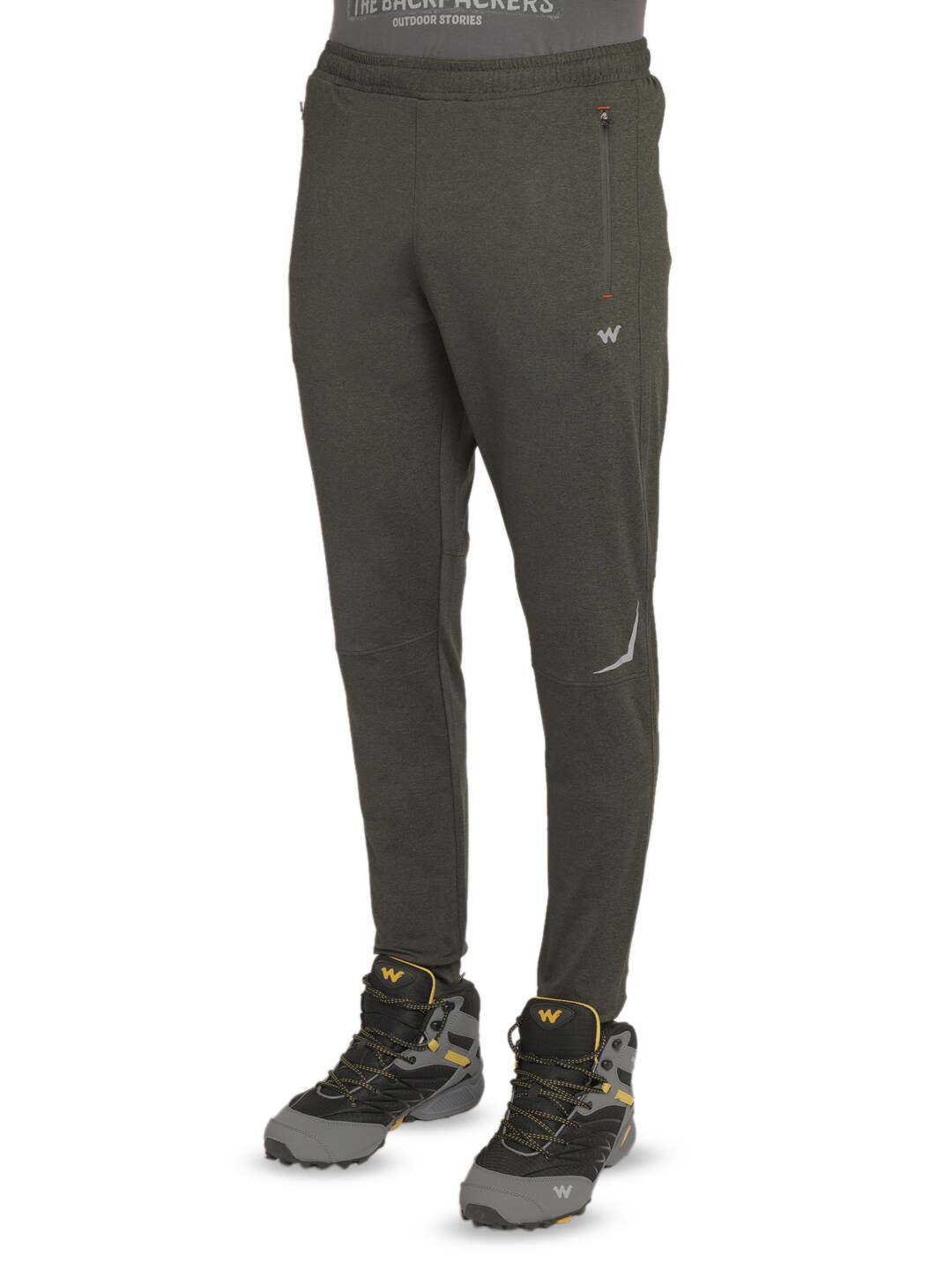 

Wildcraft Men Mid-Rise Anti Odour Track Pants, Green
