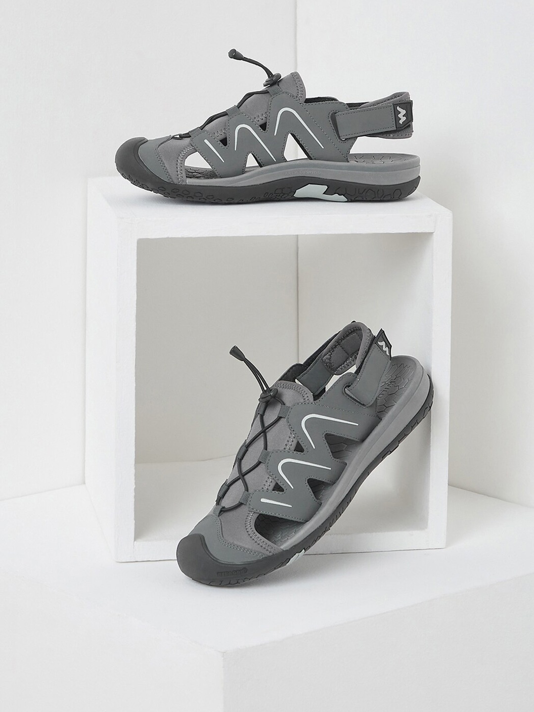 

Wildcraft Terrano X Men Round Toe Sports Sandals, Grey