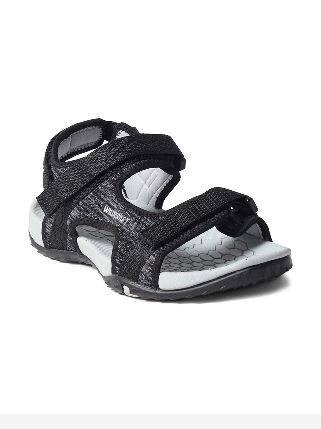 

Wildcraft Men Textured Sports Sandals, Black