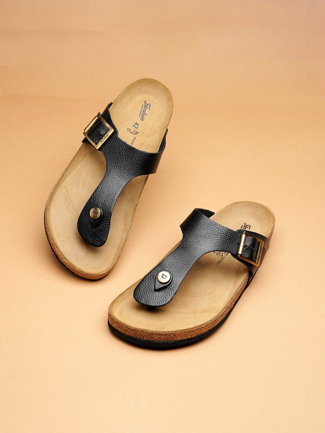 

Florsheim Men Leather Comfort Sandals, Black