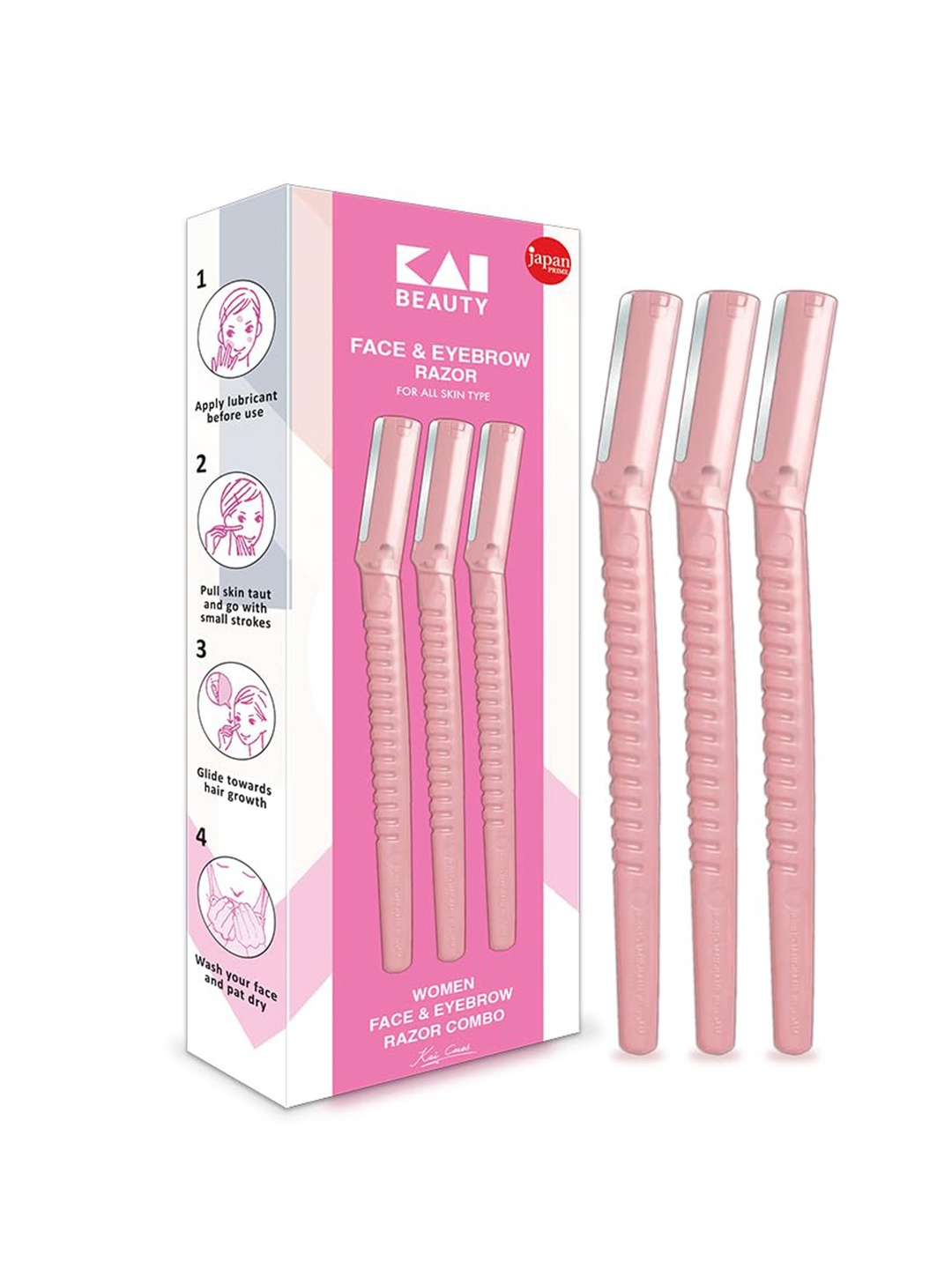 

KAI Women Set Of 3 Face & Eyebrow Razor - Pink