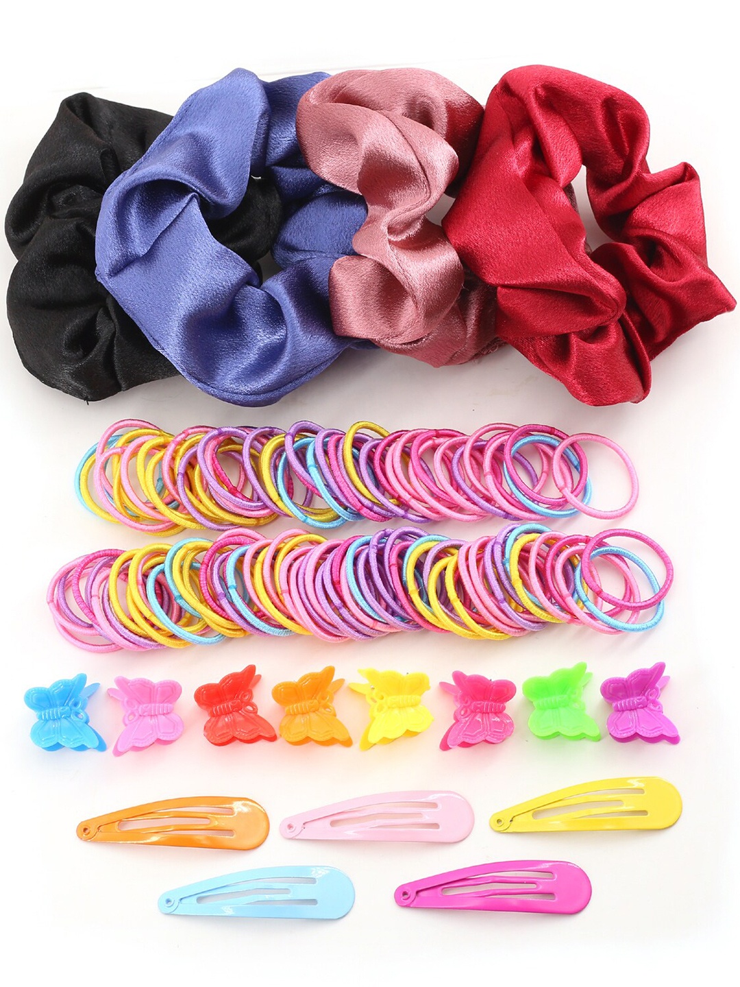 

Shining Diva Fashion Girls Set Of 117 Hair Accessory Set, Red