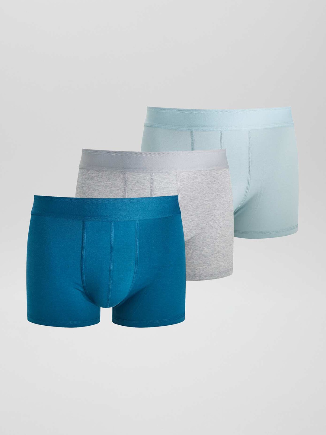 

KIABI Men Pack Of 3 Trunks WM397LOT TURKO-BLUE