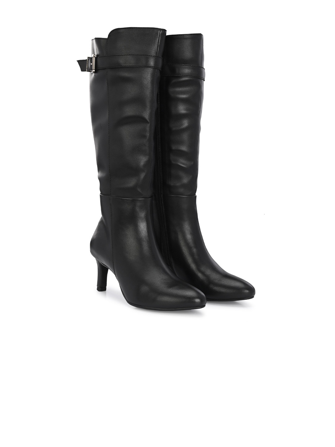 

Delize Women Buckle Detailed Kitten-Heeled Chelsea Boots, Black