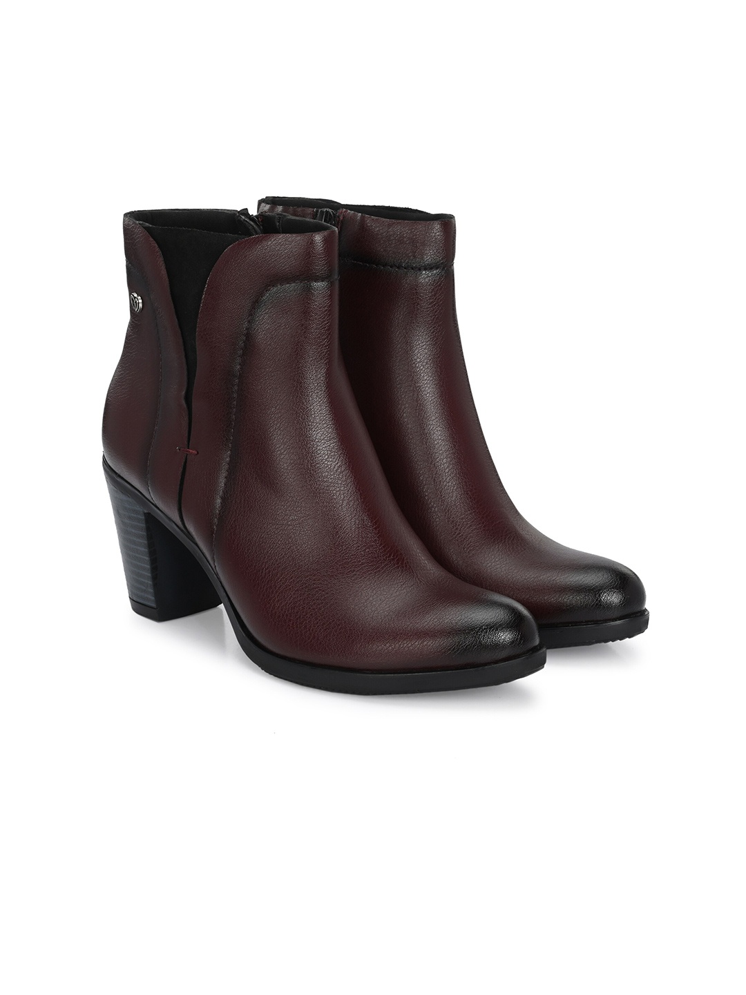 

Delize Women Block Heeled Chelsea Boots, Burgundy