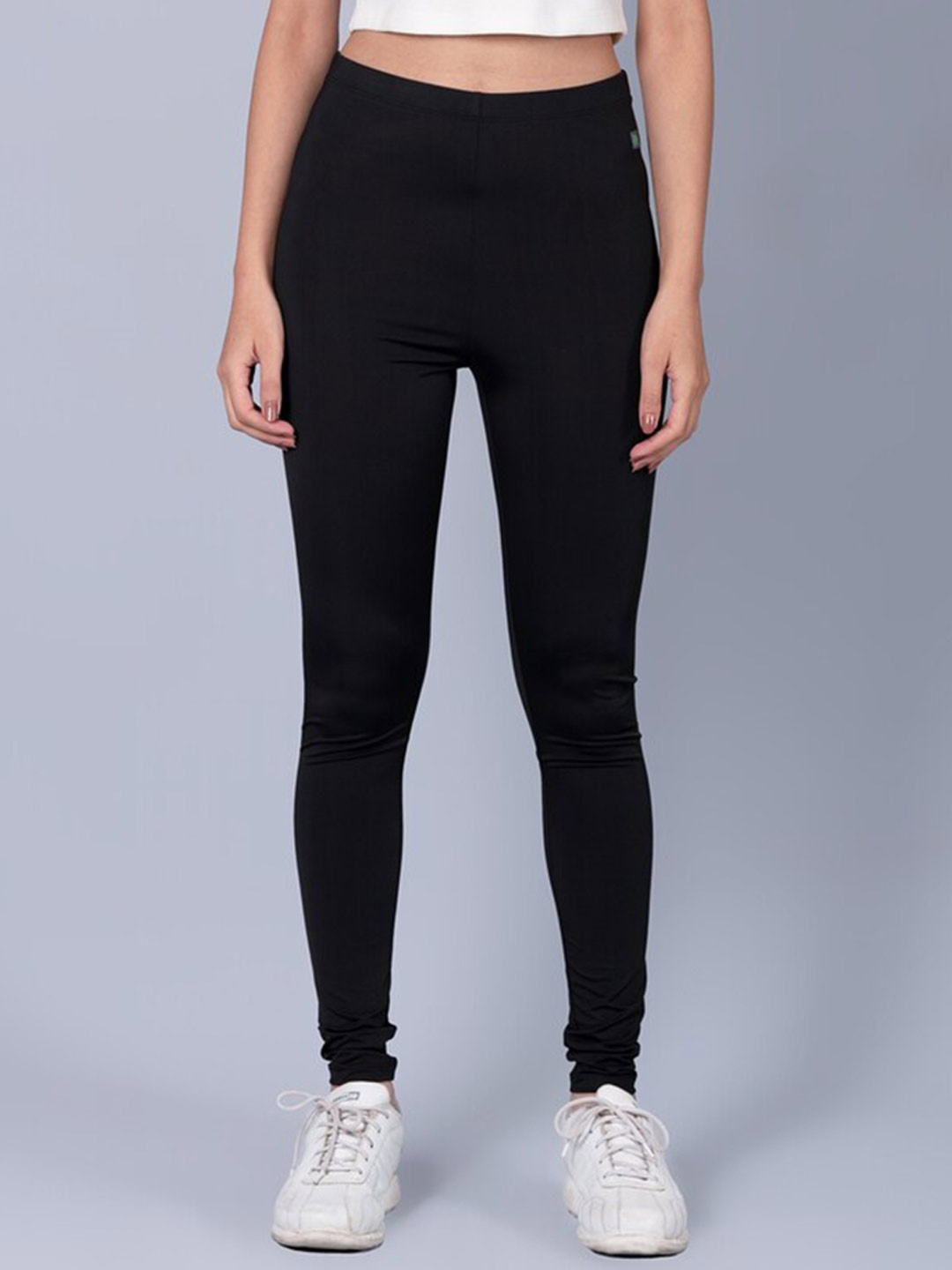 

Muvazo Churidar Length Leggings, Black