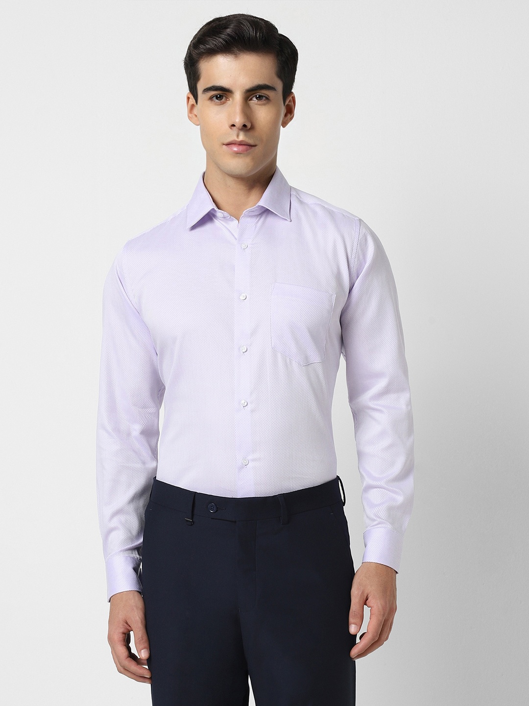 

Van Heusen Men Purple Opaque Party Shirt