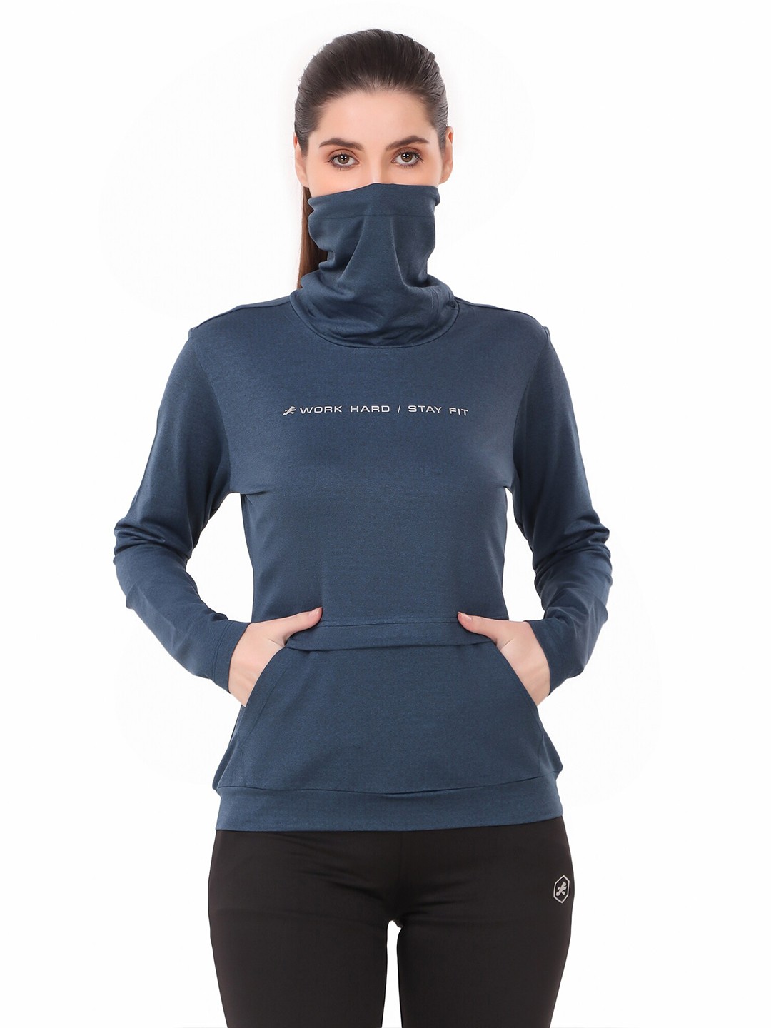 

REDESIGN Women Blue Sweatshirt