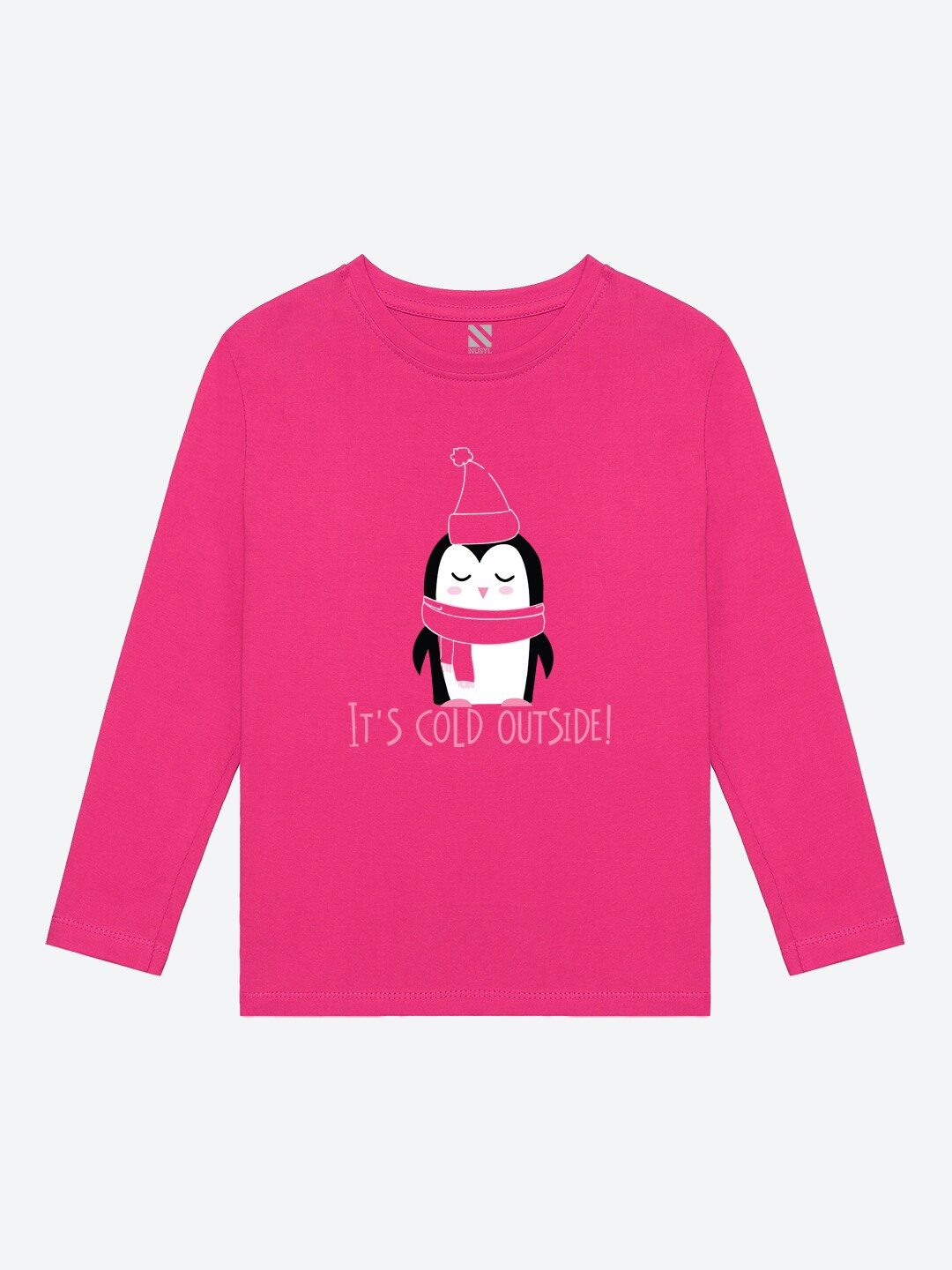 

BAESD Girls Typography Printed Round Neck Cotton Casual T-shirt, Pink