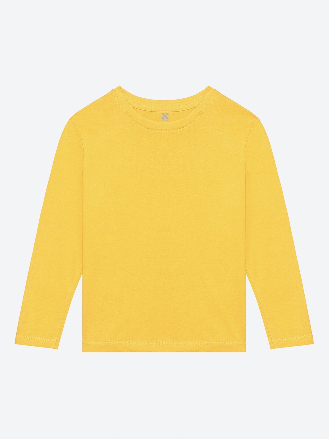 

BAESD Girls Solid Full Sleeves Cotton T-shirt, Yellow