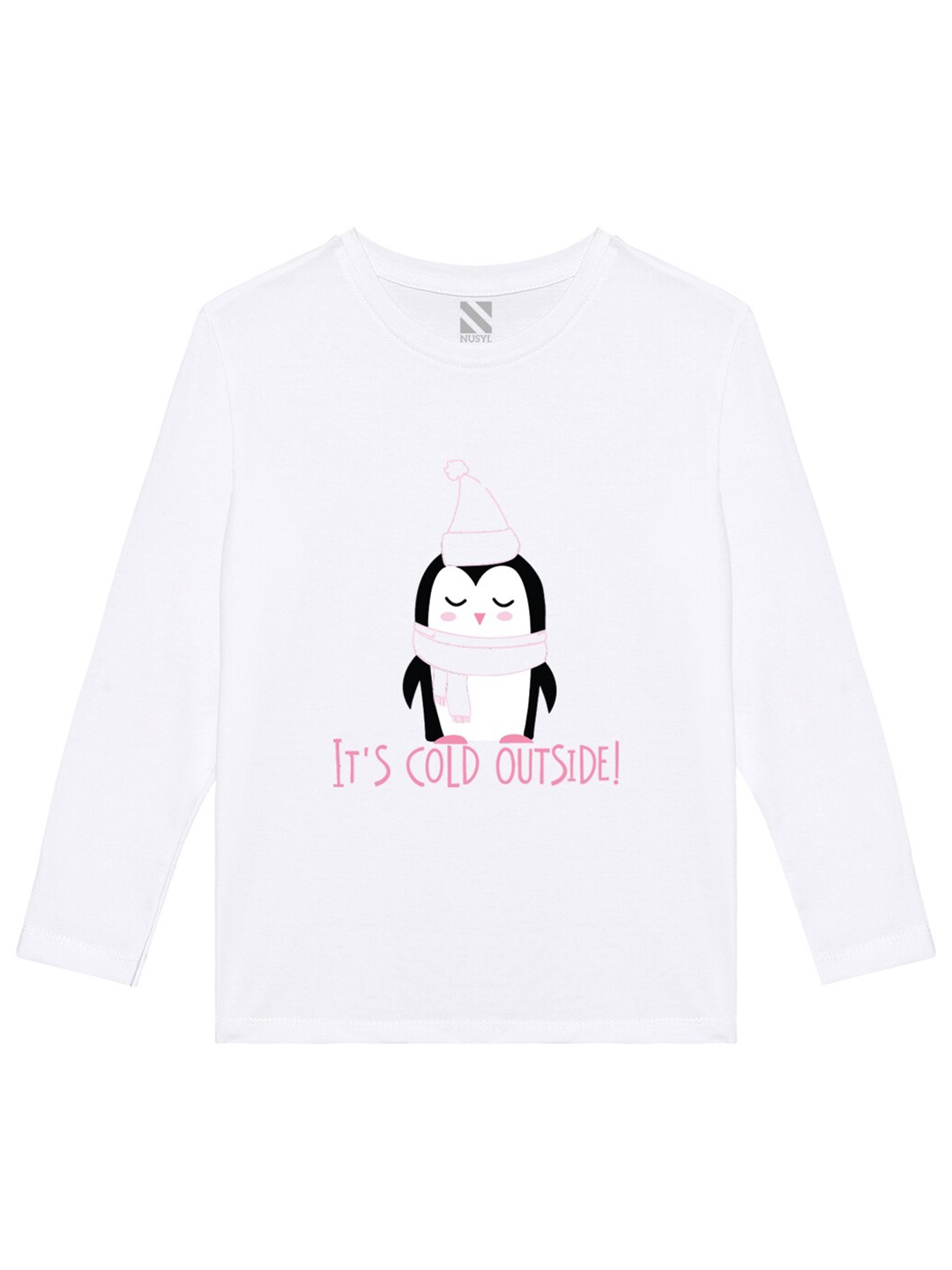 

BAESD Girls Typography Printed Round Neck Casual T-shirt, White