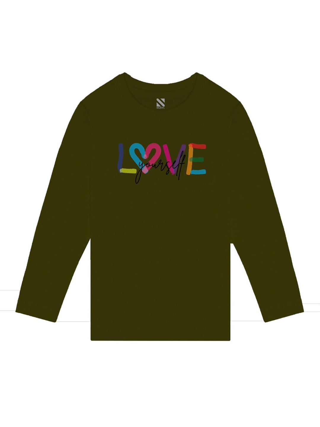 

BAESD Girls Printed Round Neck Casual T-shirt, Green