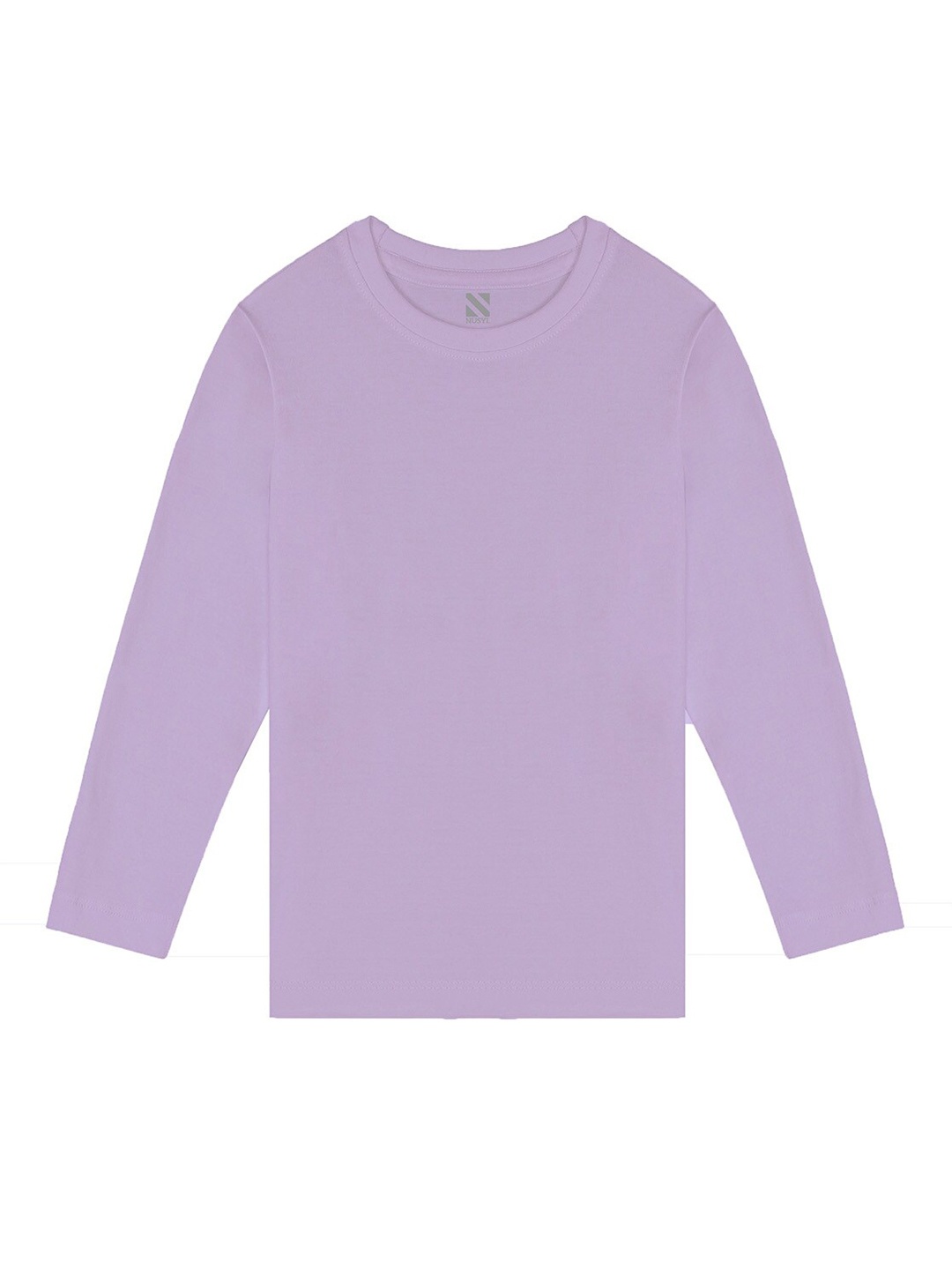 

BAESD Girls Long Sleeves Round Neck Cotton Casual T-shirt, Purple