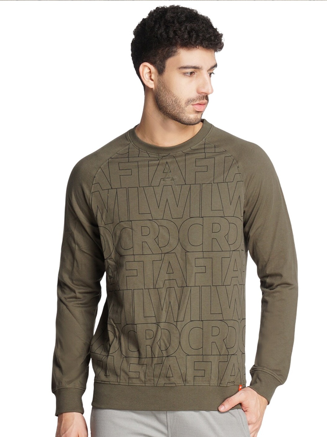 

Wildcraft Alphanumeric Printed Round Neck Cotton Pullover Sweatshirt, Green