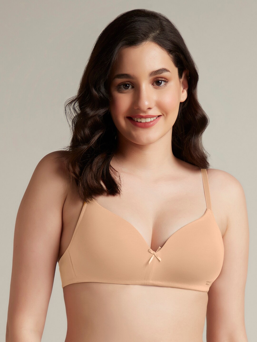 

Amante Padded Non-Wired Smooth Style T-Shirt Bra, Nude