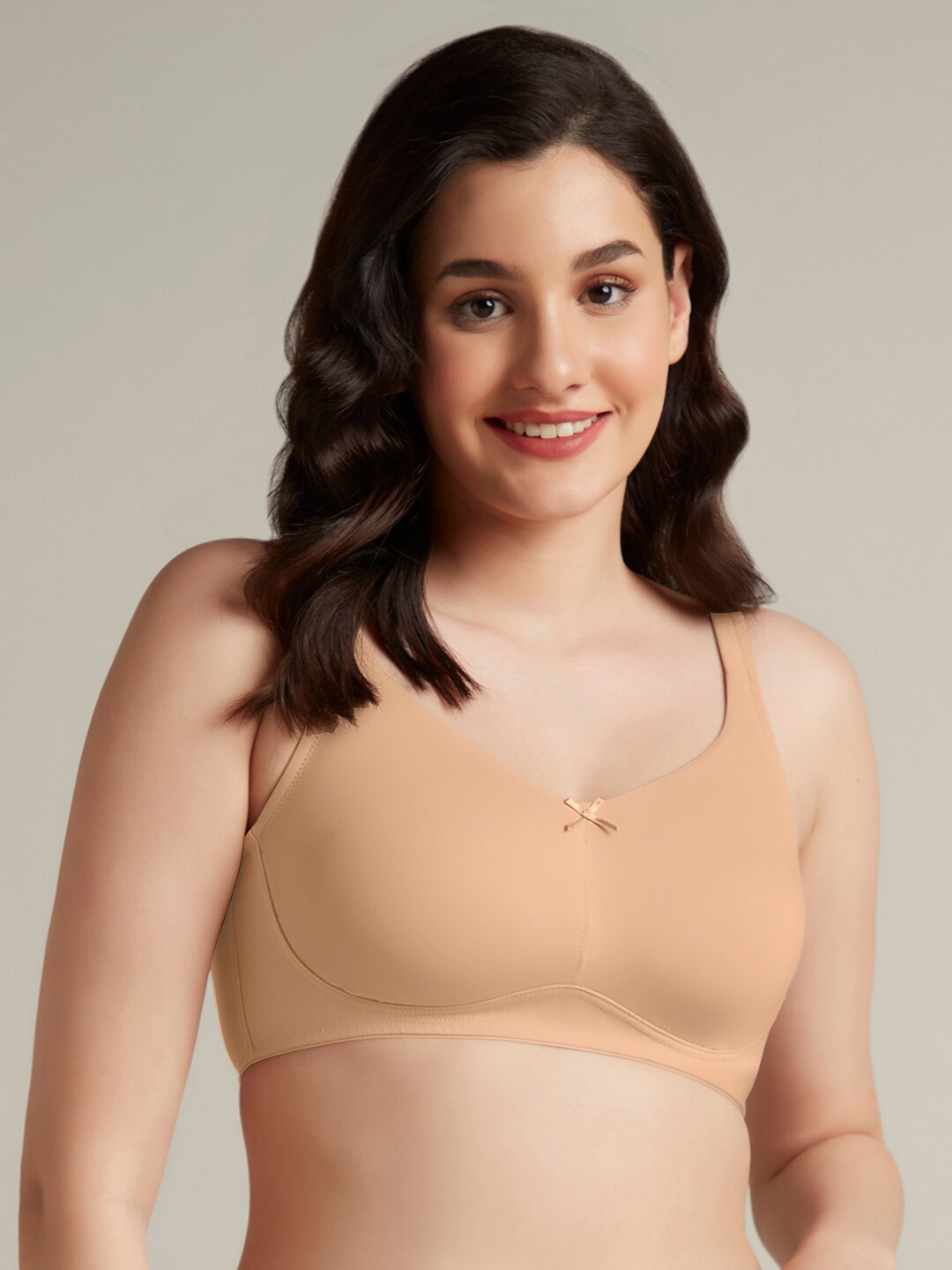 

Amante Non Padded Non-Wired Dreamy Comfort Support Bra, Nude