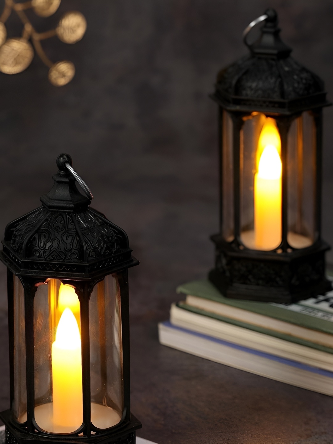 

Satyam Kraft Yellow & Black 2 pieces Acrylic LED Lantern Candle