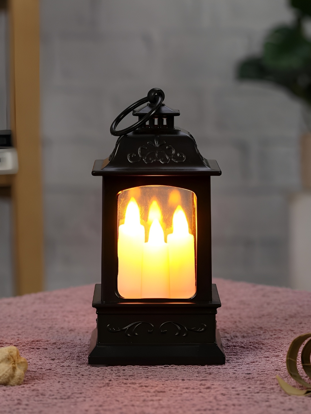 

Satyam Kraft Yellow & Black Acrylic LED Lantern Candle