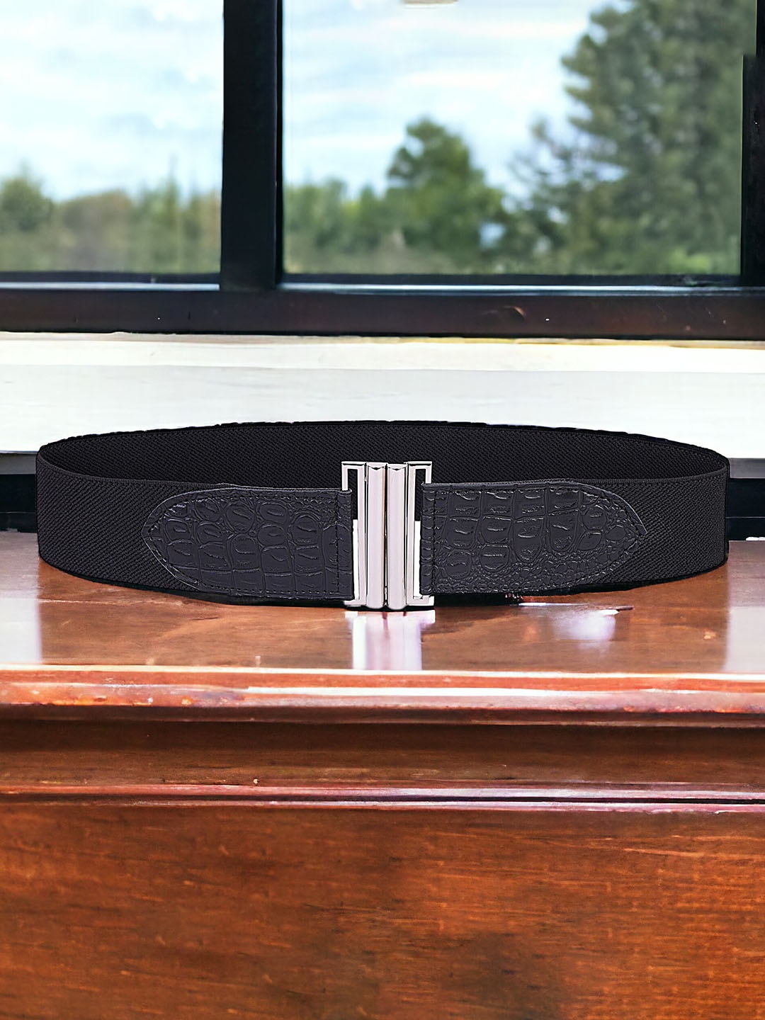 

Kastner Women Stretchable Canvas Belt, Black