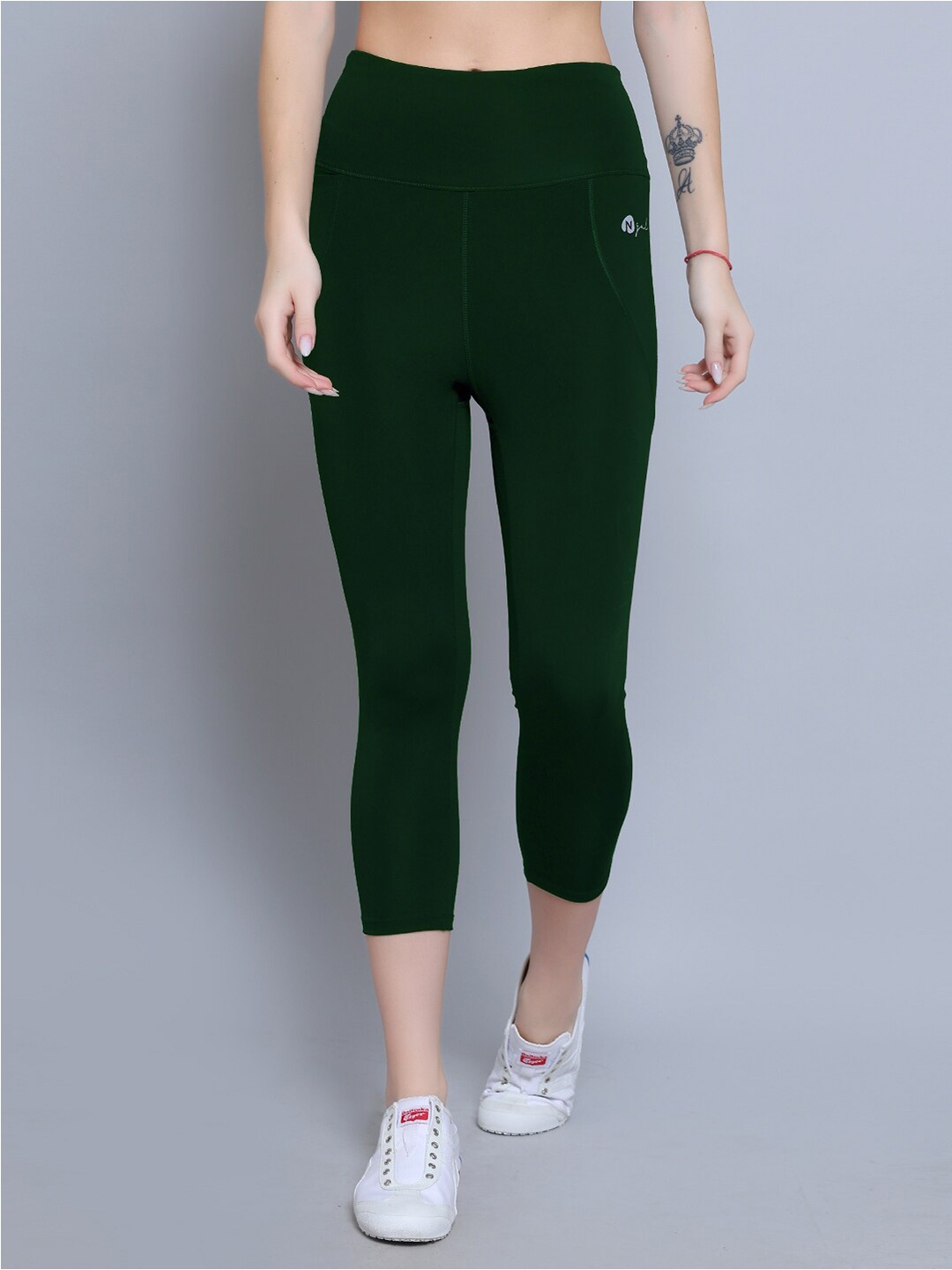 

N-Gal Women Dry-Fit Active Moisture-Wicking Gym Yoga Tights, Green