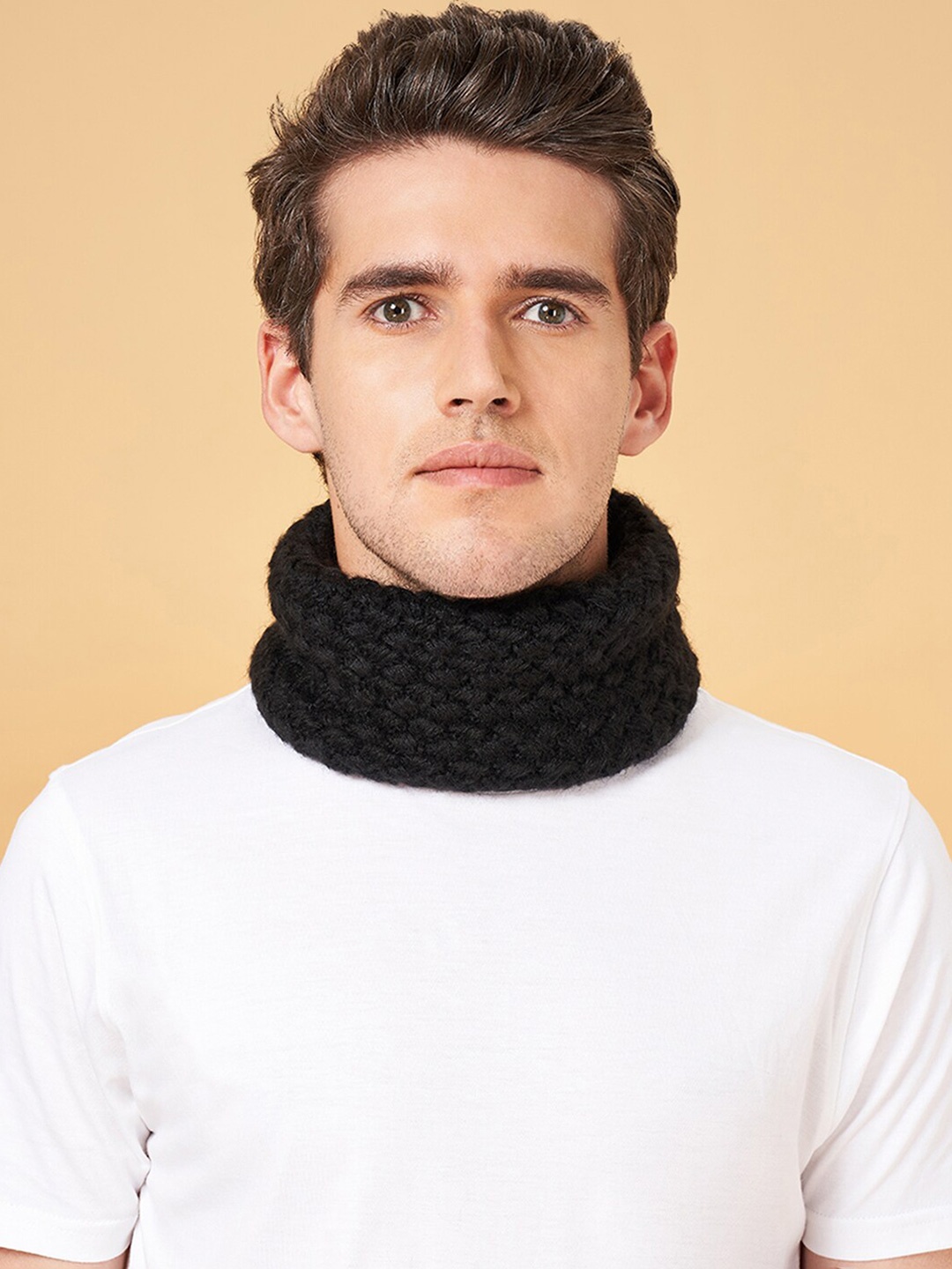 

BYFORD by Pantaloons Men Self Design Beanie, Black