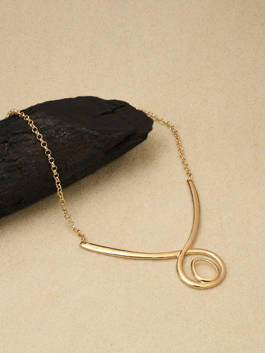 

Accessorize Statement Loop Collar Necklace, Gold