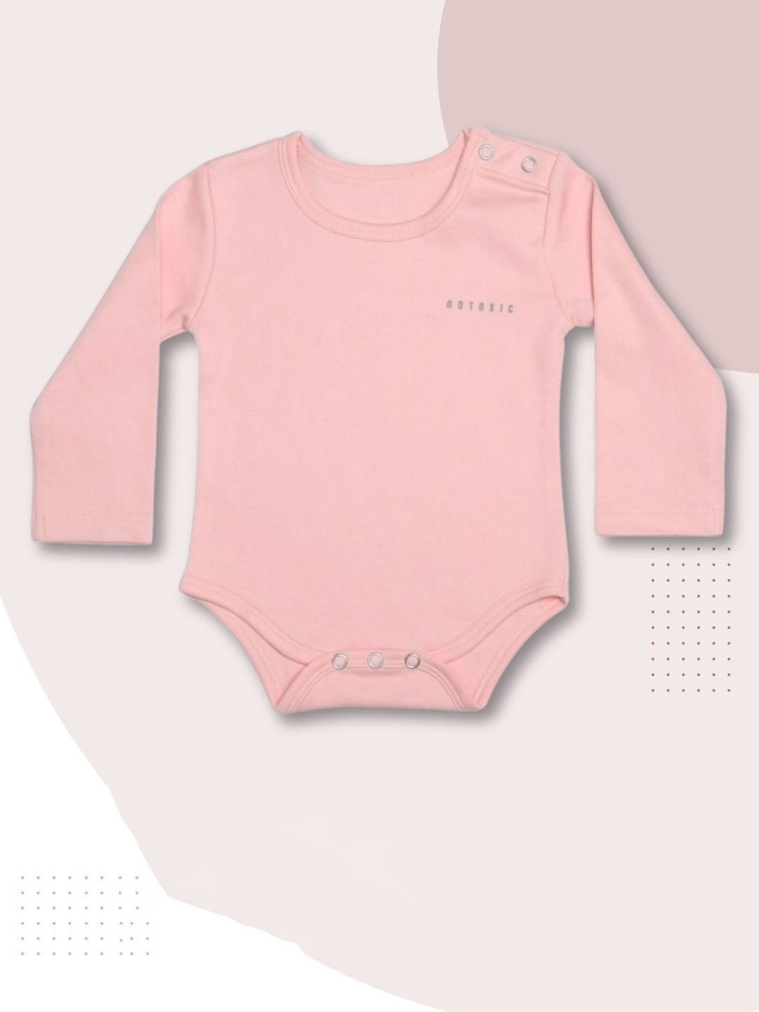 

BAESD Infants Pure Organic Cotton Ant-Microbial Bodysuit, Pink