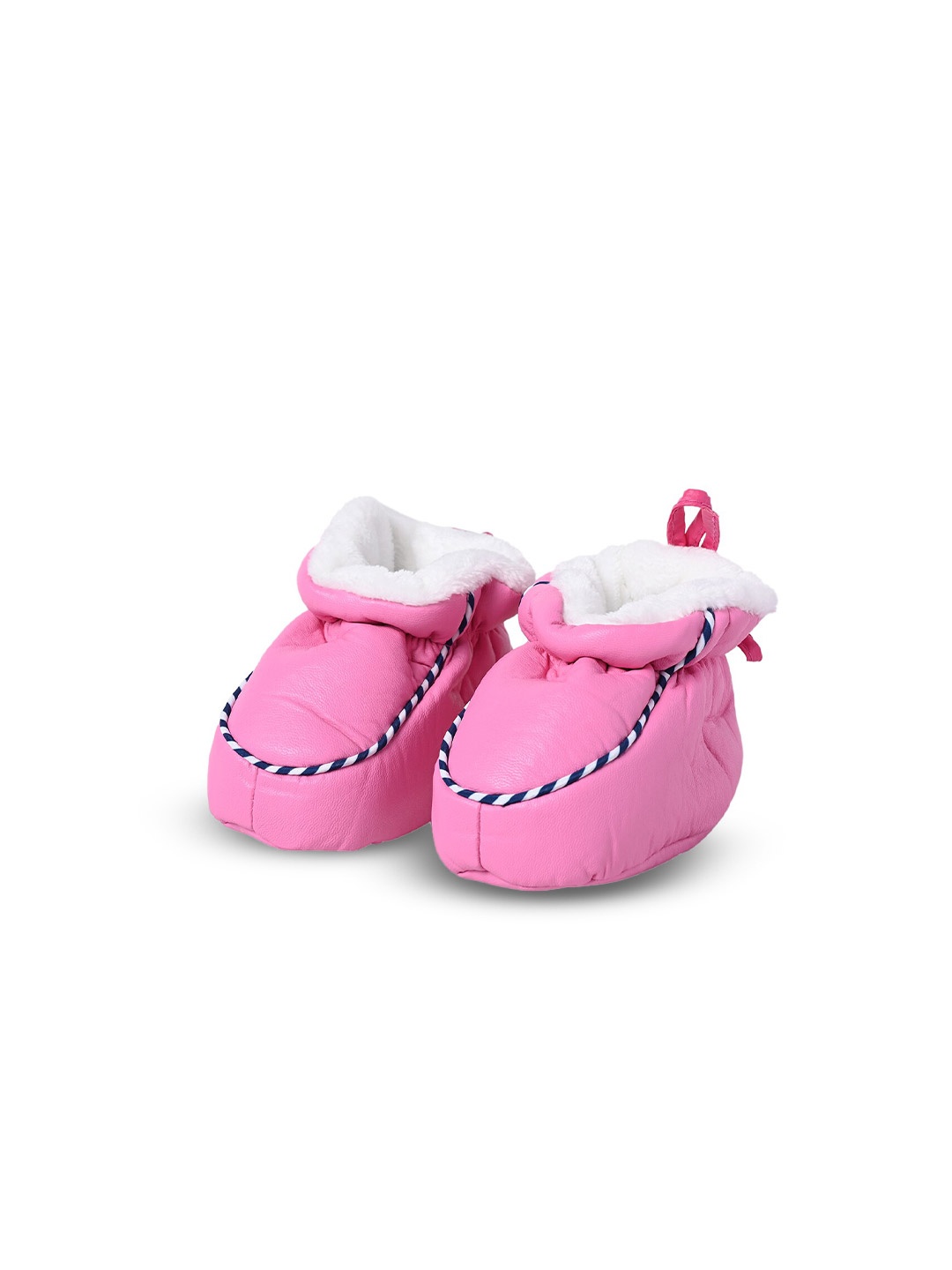 

KID-O-WORLD Infant Girls Leather Booties, Pink