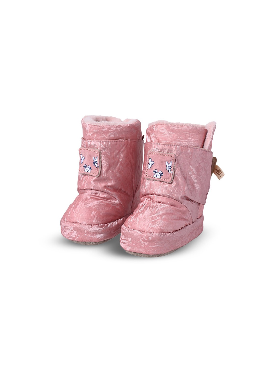 

KID-O-WORLD Infant Girls Self-Design Socks Booties, Pink