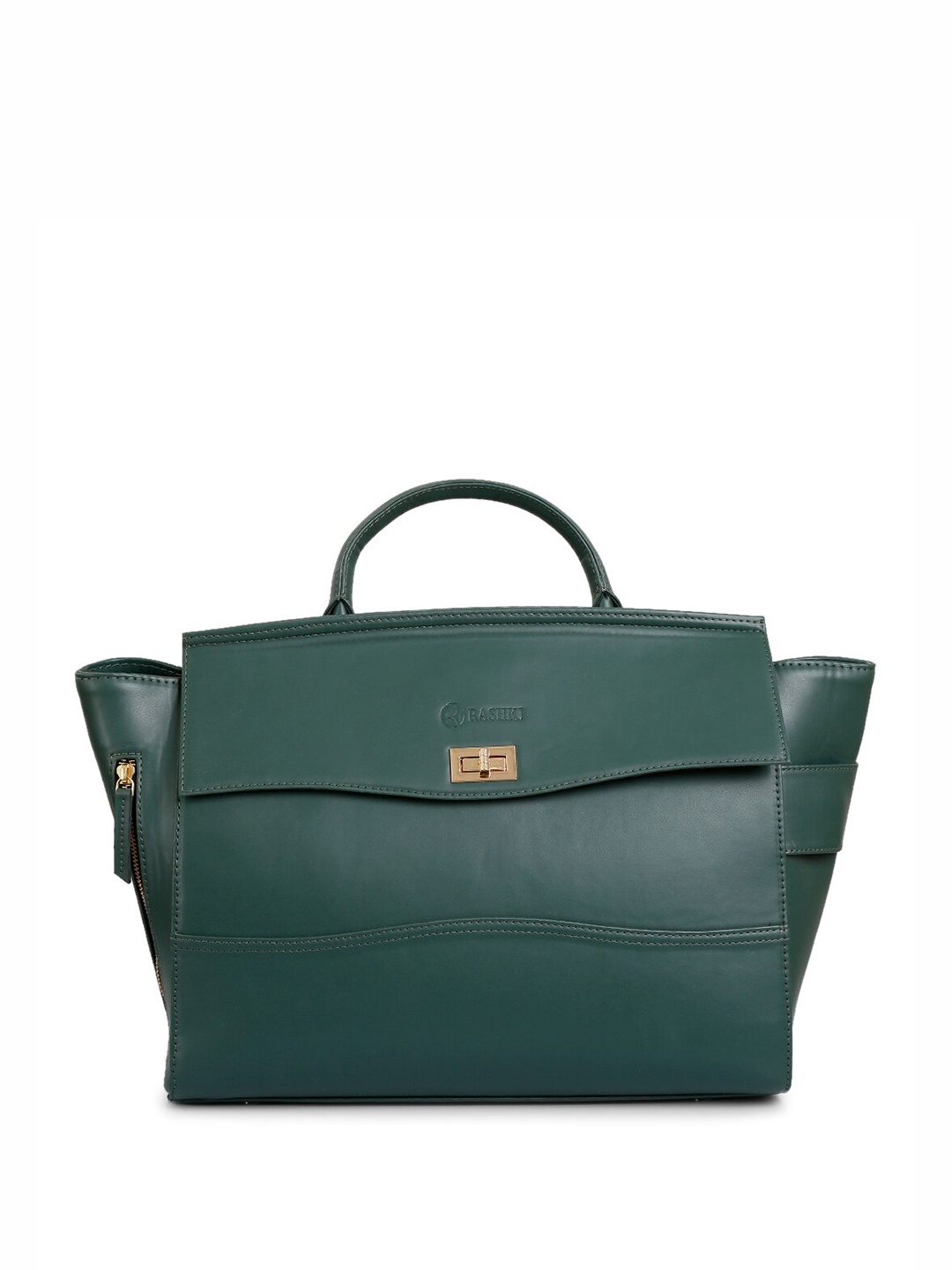 

RASHKI Structured Satchel, Green