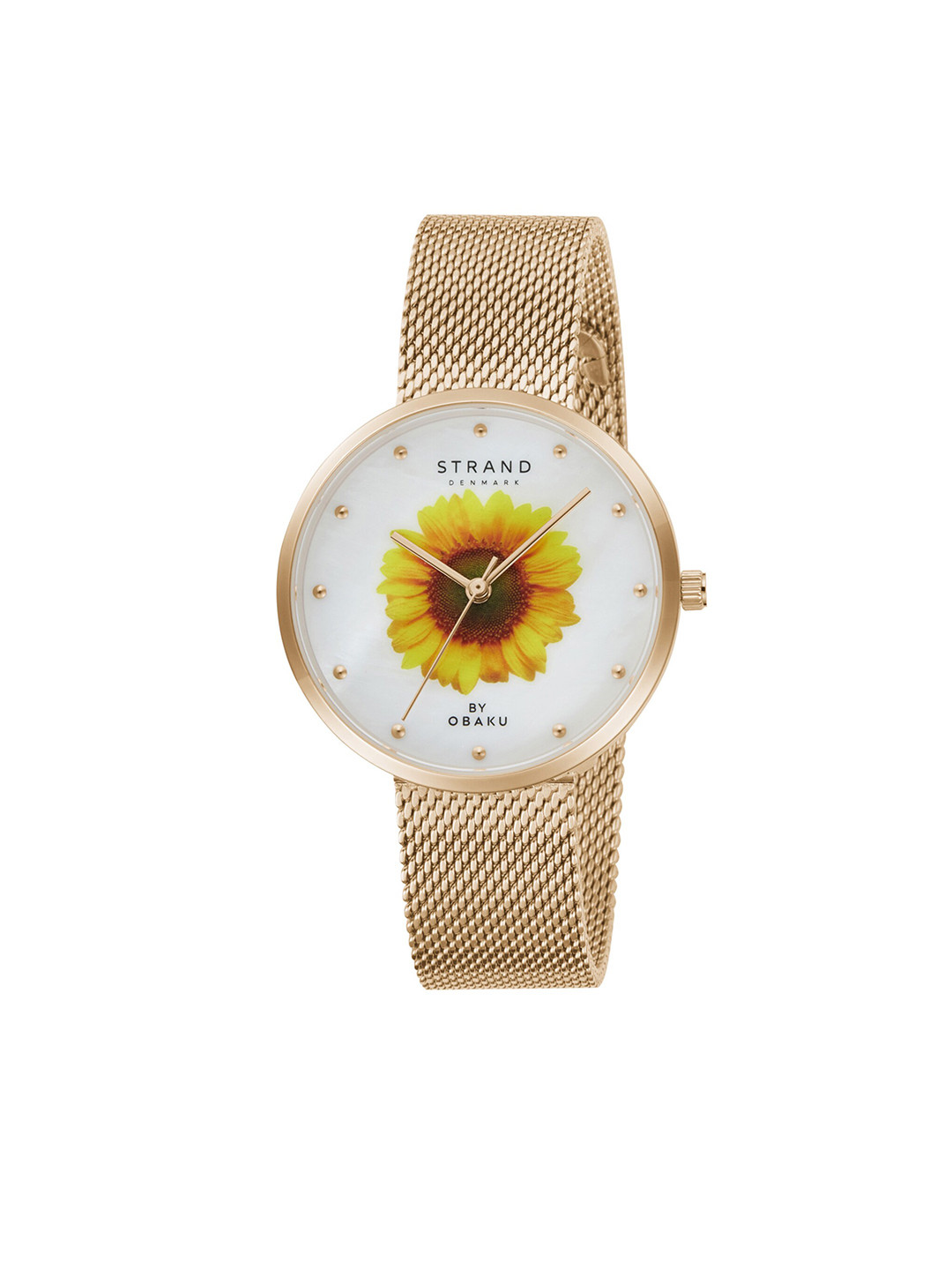

STRAND BY OBAKU Women Brass Printed Dial Bracelet Style Analogue Watch S700LXVWMV-DS_A, Silver