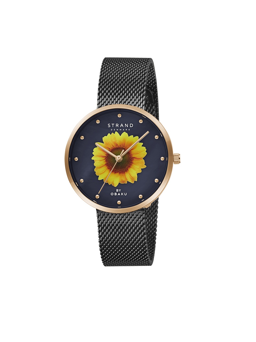 

STRAND BY OBAKU Women Reset Time Analogue Watch S700LXVBMB-DS_A, Black