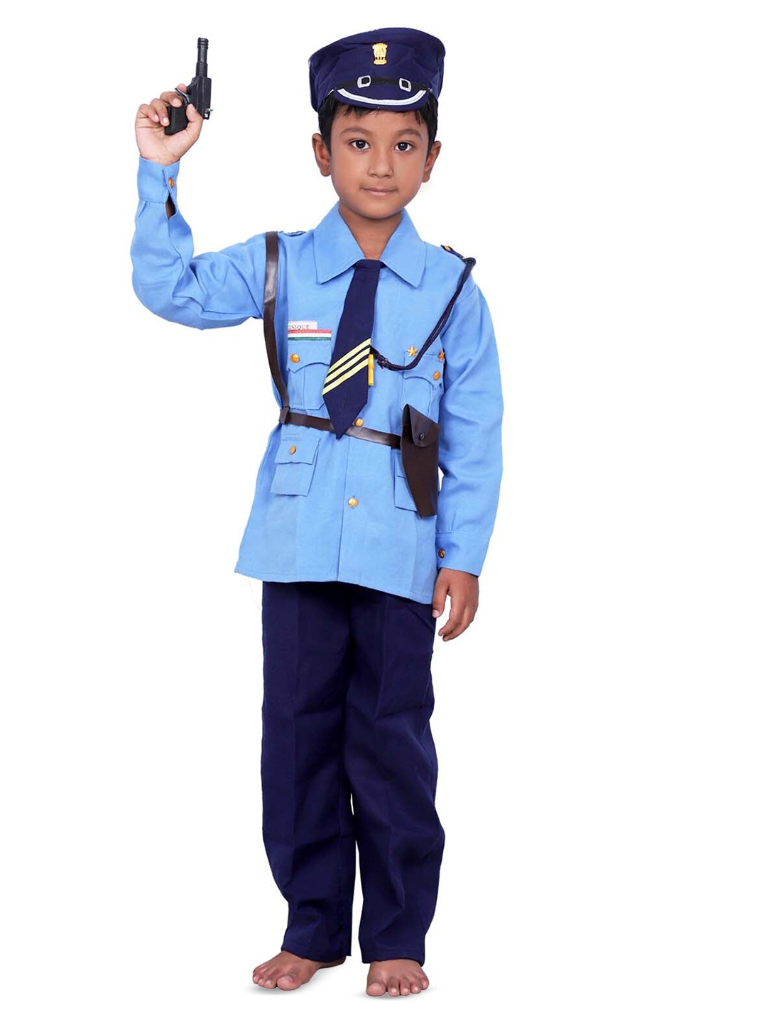 

BAESD Unisex Kids Air Force Costume Shirt with Trousers, Blue
